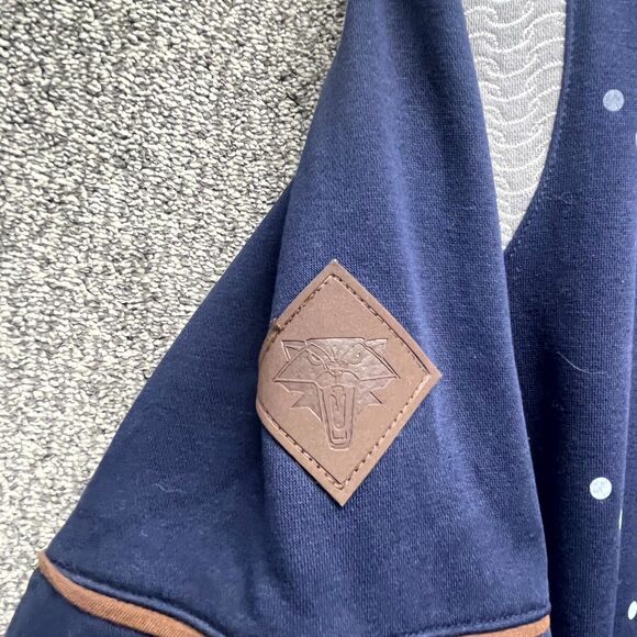 Designed By Jinx Hoodie Mens Large Blue Witcher Grandmaster Sweatshirt Full Zip - Picture 4 of 16